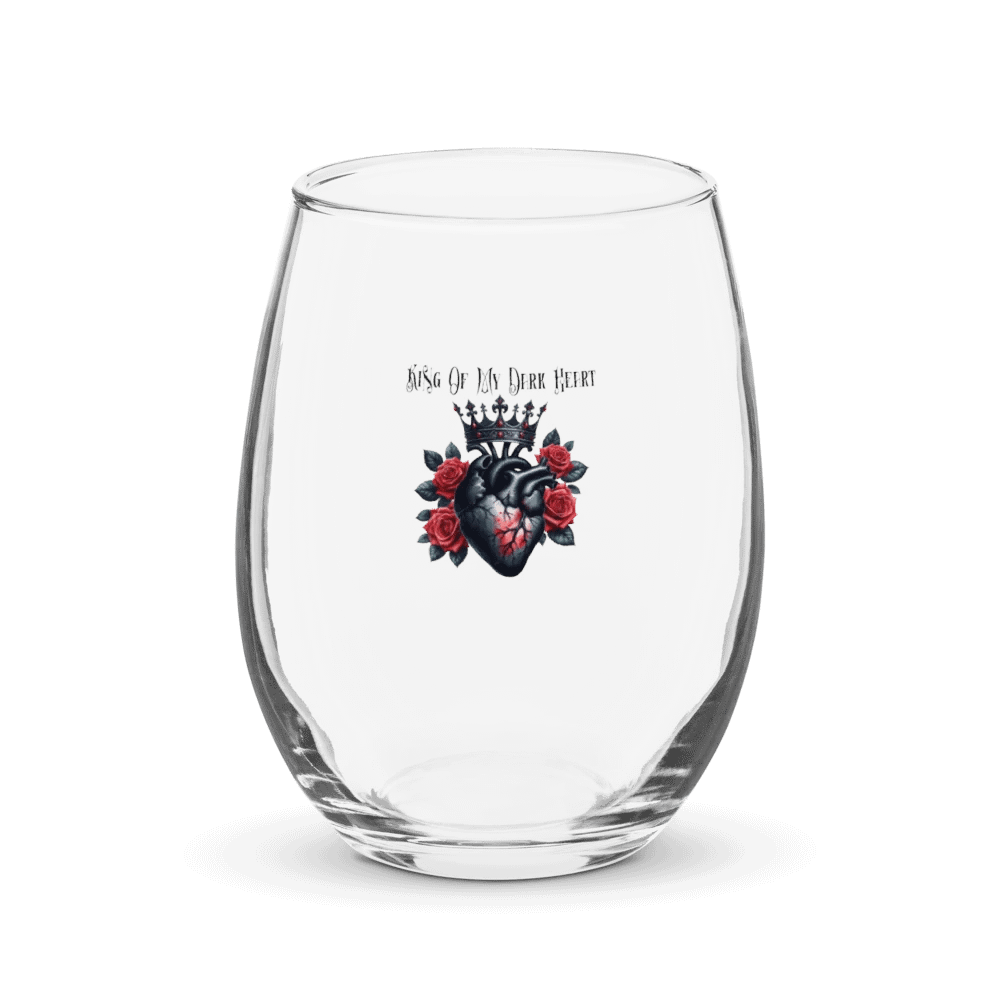 KING OF MY DARK HEART WINE GLASS product image (1)