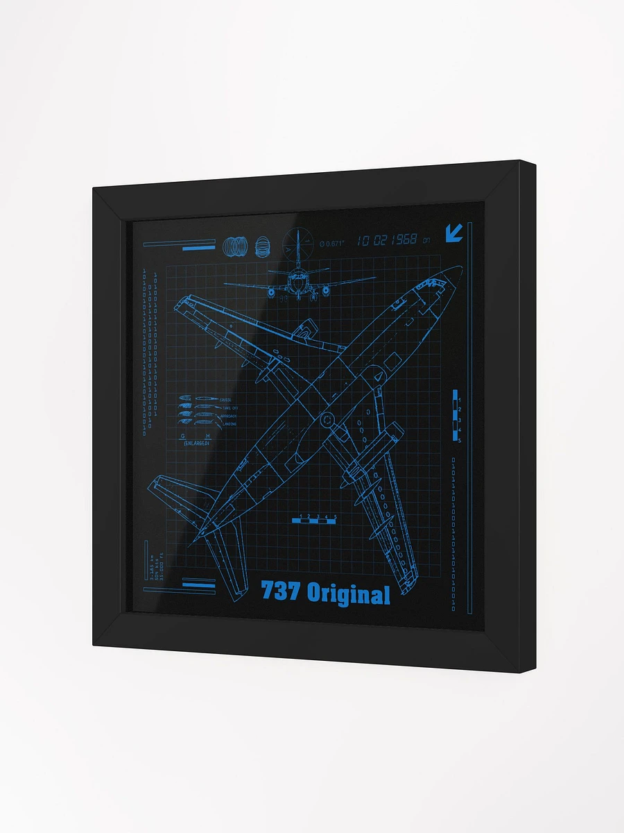 737 Original Blueprint Framed Poster product image (2)