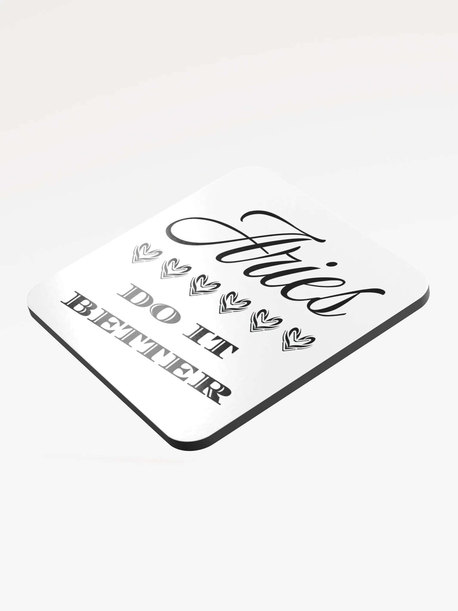 Aries Do It Better Glossed Cork Coaster product image (4)
