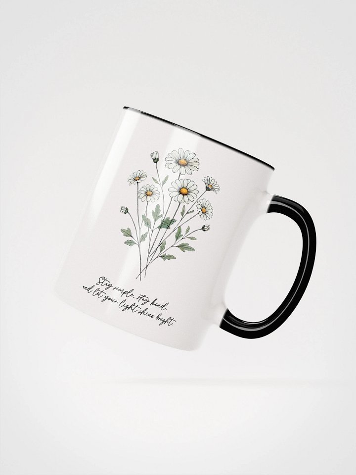 Motivational Daisy Glossy Accent Mug product image (21)