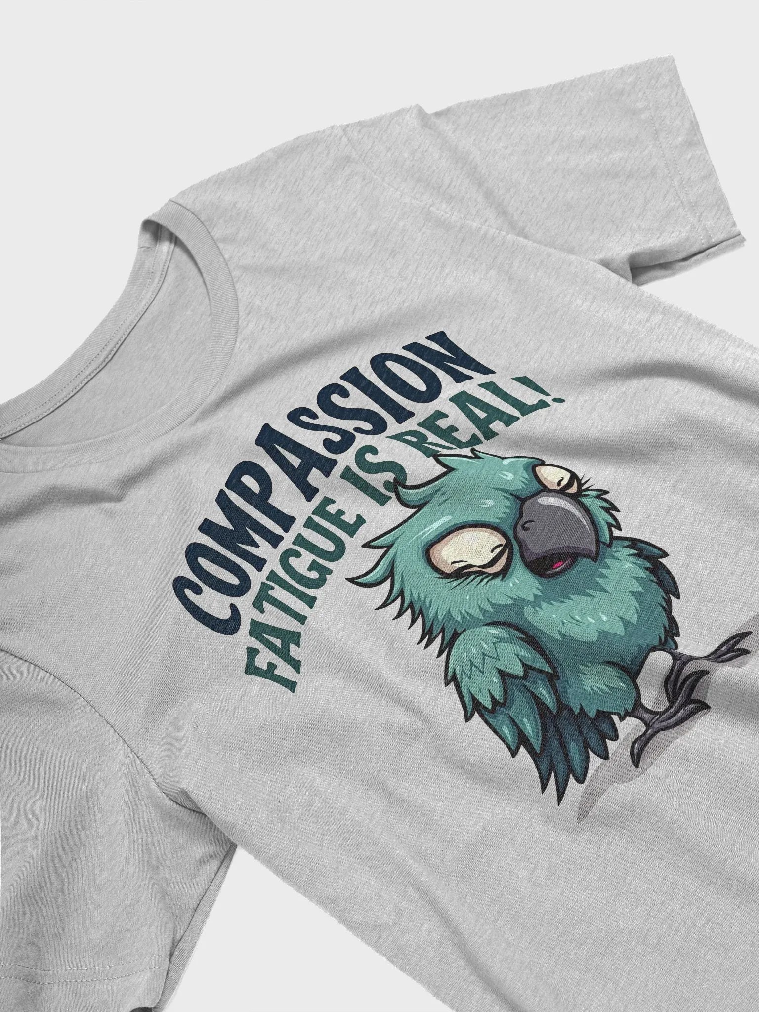 Compassion Fatigue Parrot T-Shirt, Burnout Prevention Gift, Self Care T-shirt product image (3)