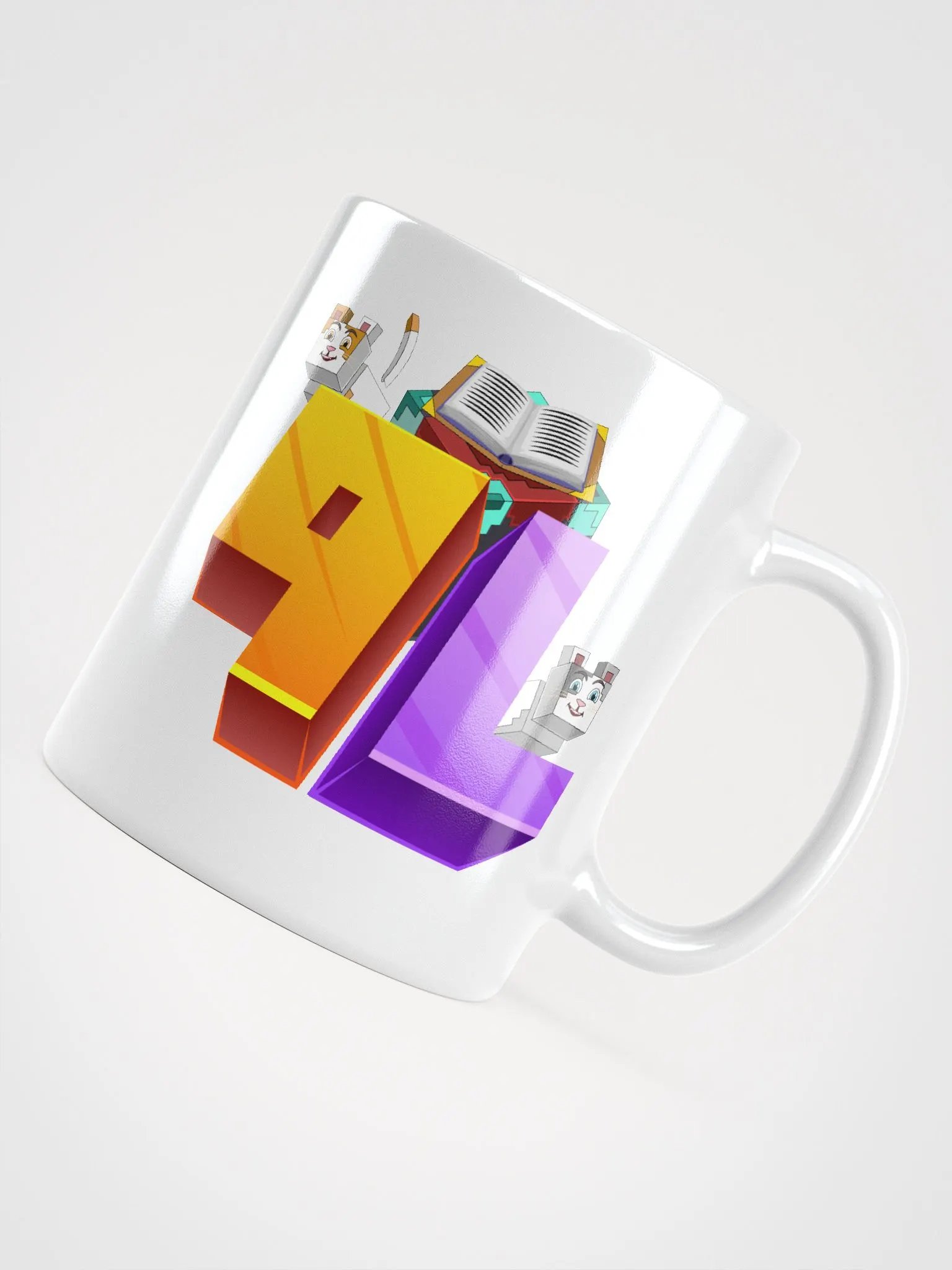 9 Lives White Glossy Mug product image (12)