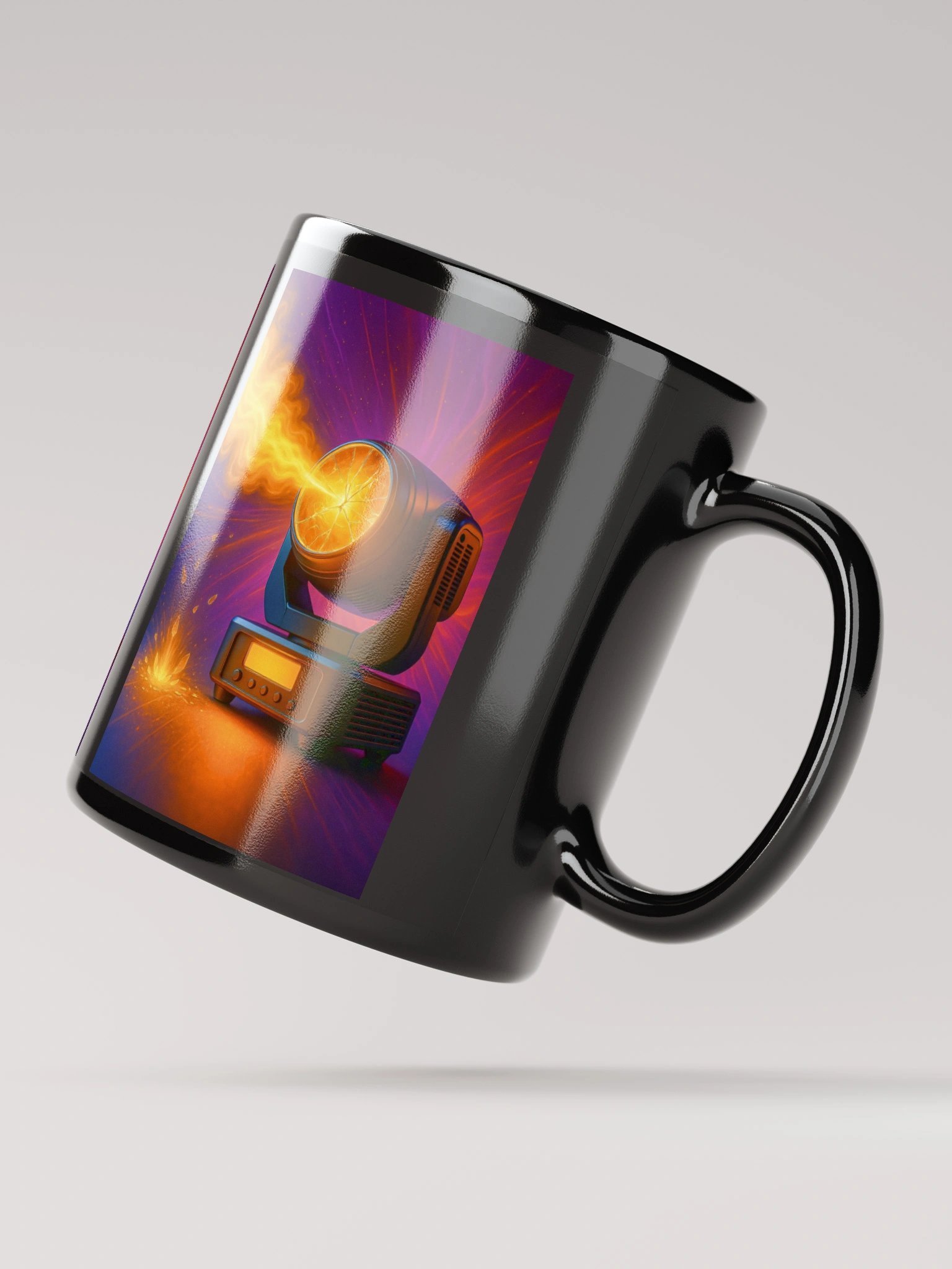 Theatrically Jerry: "Broken, Ethereal Illumination" Black Coffee Mug product image (3)