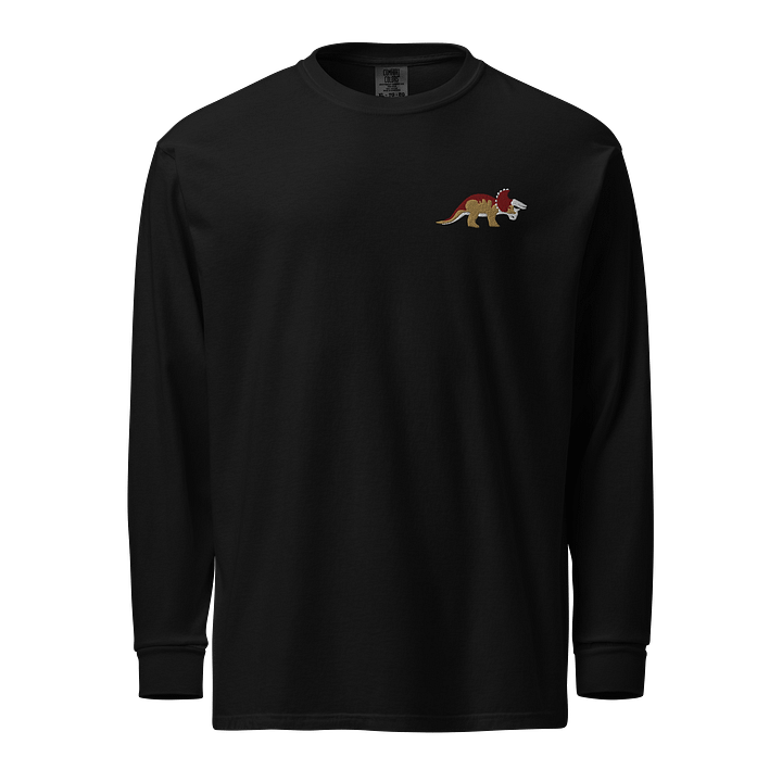 Triceratops Embroidered Long Sleeve T Shirt product image (1)