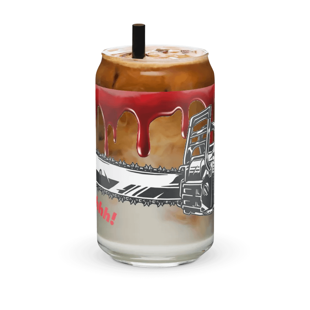 Chainsaw Scare! Glass Can Cup product image (36)