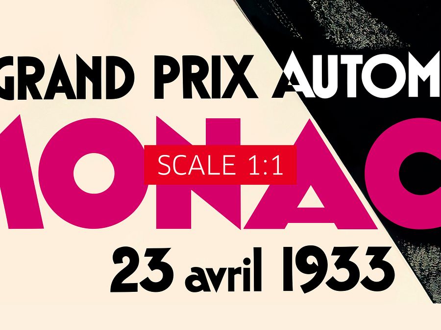 Monaco Vintage F1 Grand Prix, 1933 poster — Vintage Formula 1 poster, Monaco Grand Prix poster, retro travel poster product image (5)