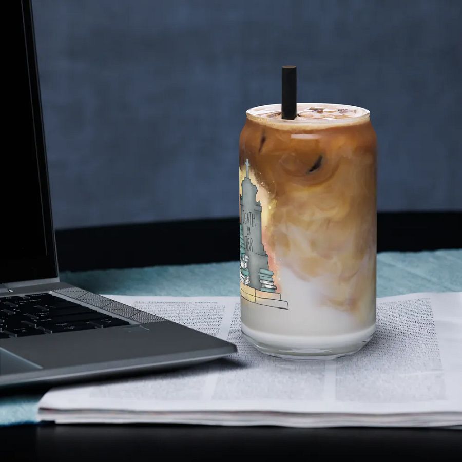 Death by TBR glass tumbler product image (3)