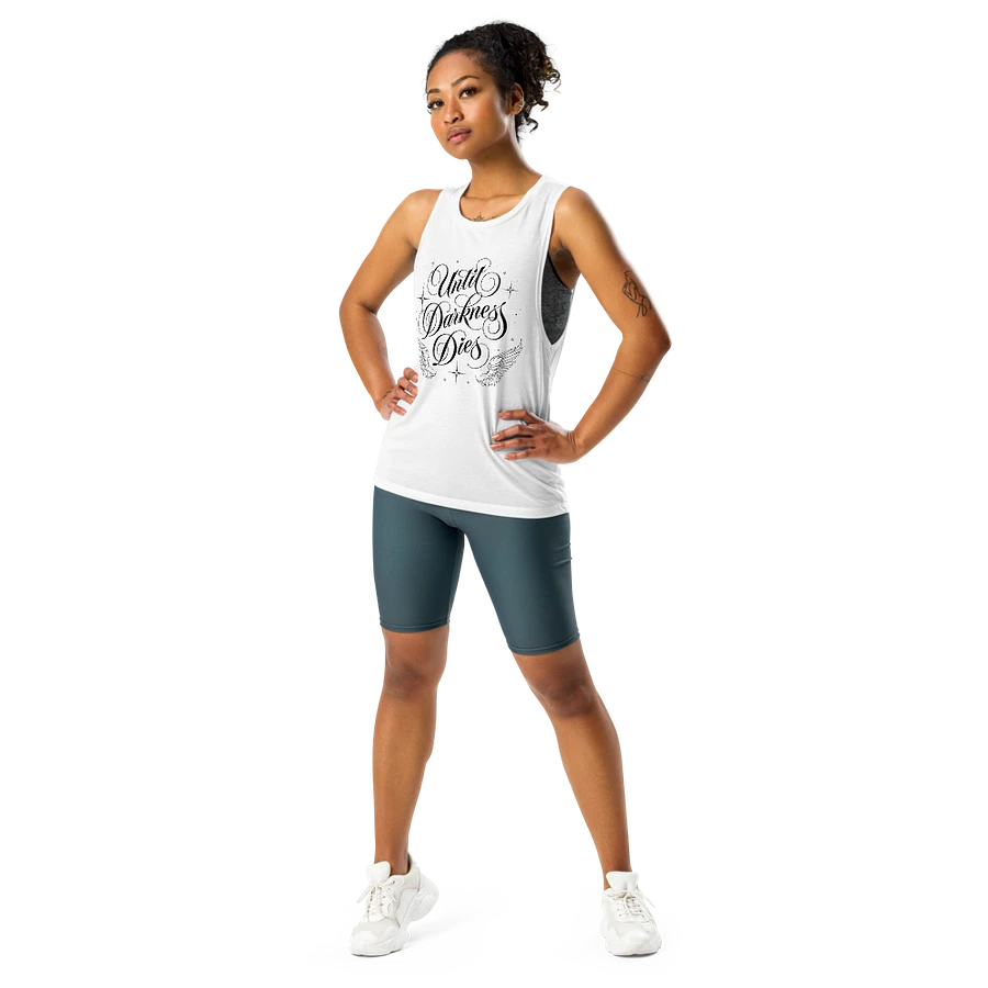 Until Darkness Dies (wings design) Bella+Canvas Women's Flowy Muscle Tank product image (59)