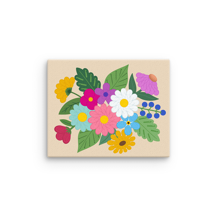 Floral Yarn Print on Canvas product image (1)