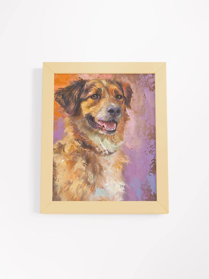 Vibrant Dog Portrait Matte Poster product image (2)