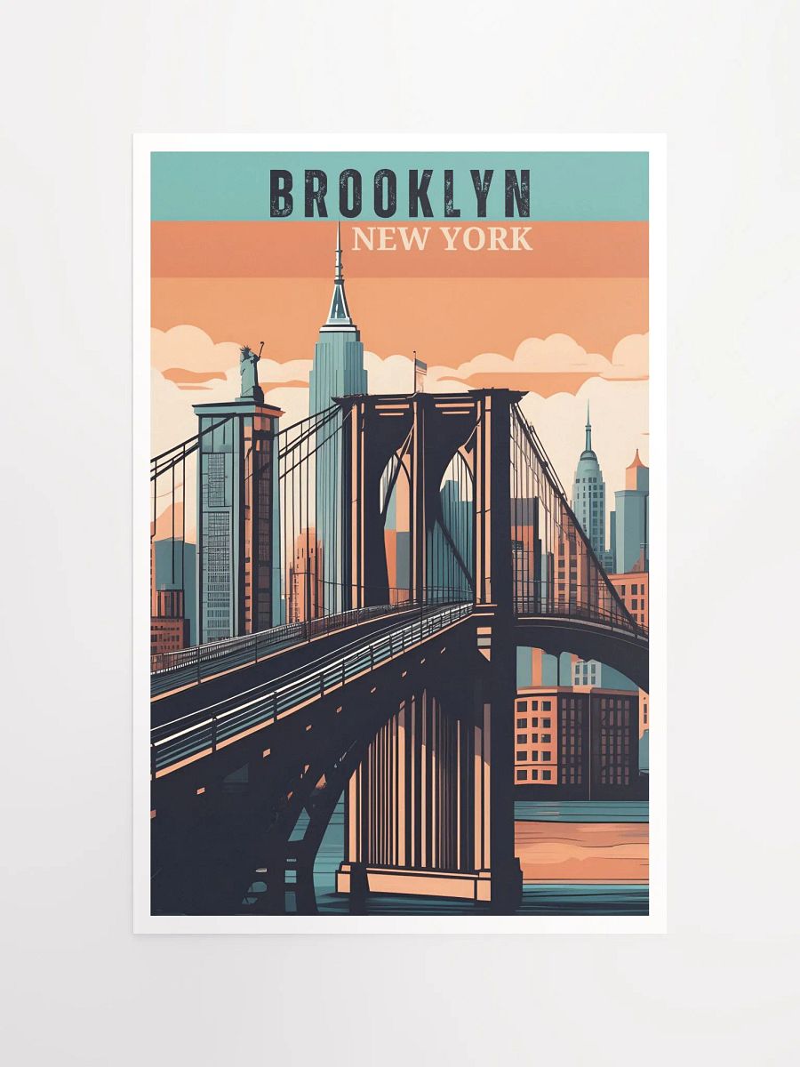 Retro Brooklyn Poster: A Journey Through NYC's Timeless Borough product image (4)