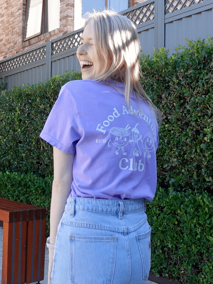 Food adventure club T-Shirt PURPLE! product image (2)