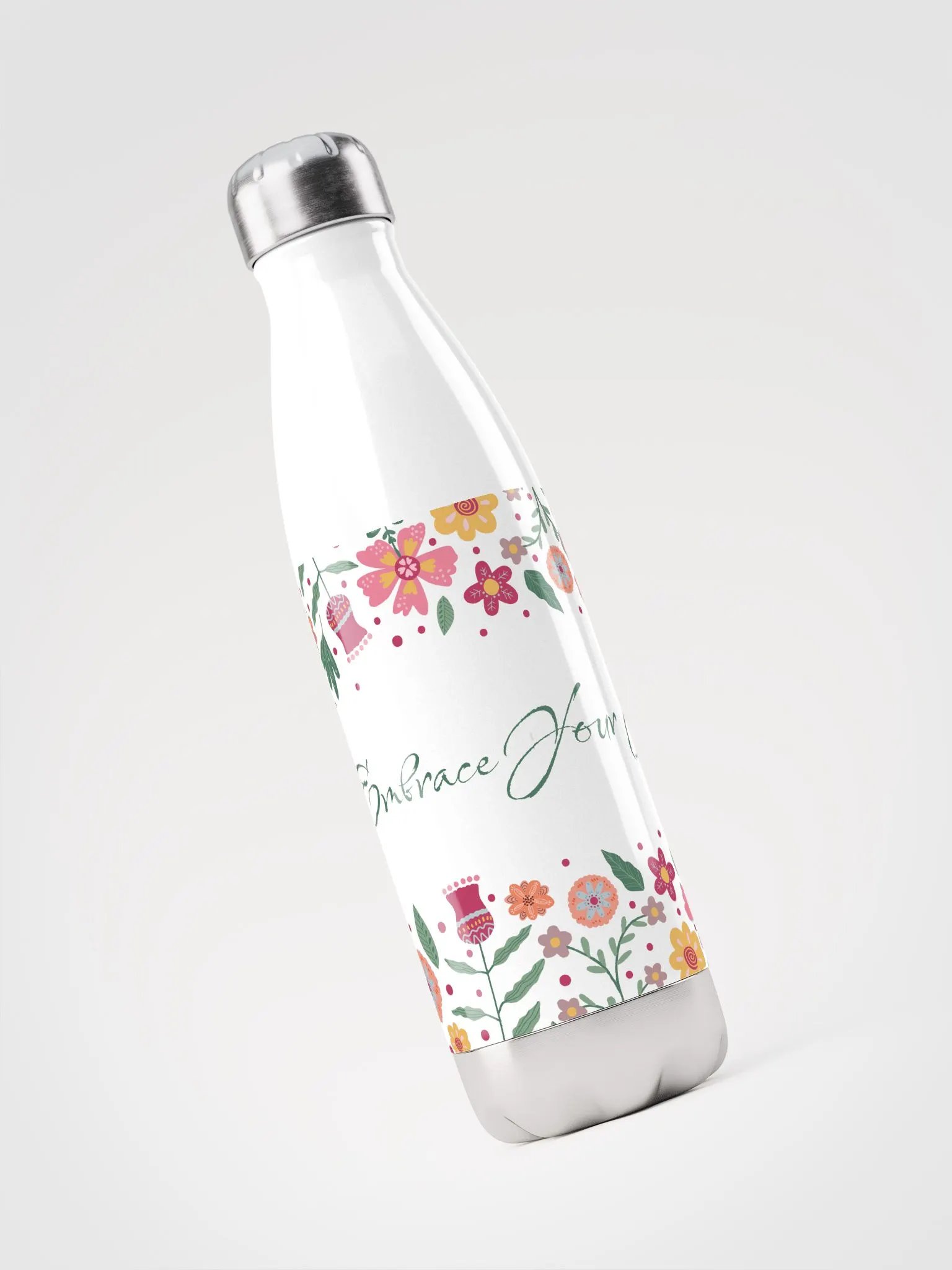 Embrace Your Journey Water Bottle -White product image (3)