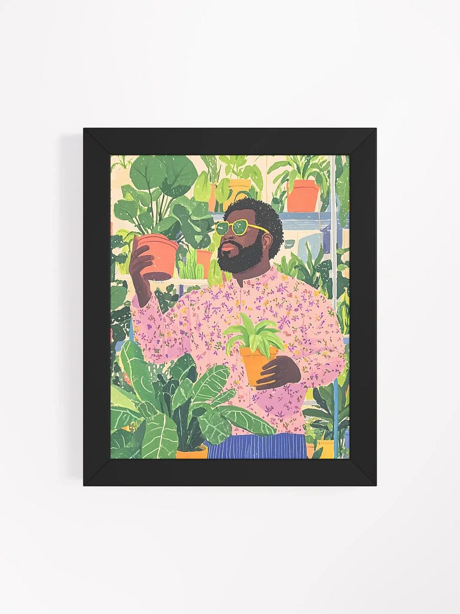 Botanical Stylish Black ManFramed Poster product image (130)