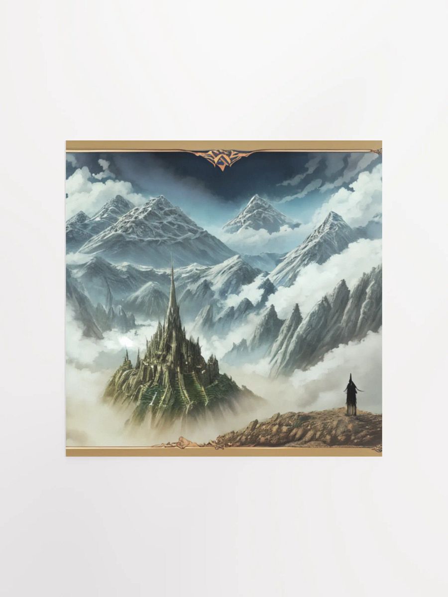 Lord Of The Rings Anime Concept Art Mystical Citadel Poster product image (3)