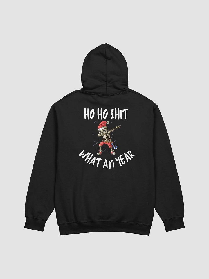 Santa Skeleton Dab Funny Back Quote Printed Hoodie product image (3)