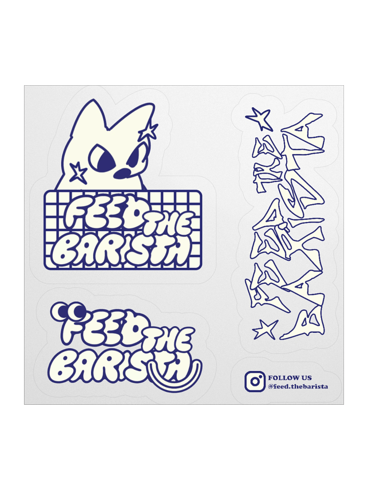 Feed the Barista sticker sheet 1 product image (1)