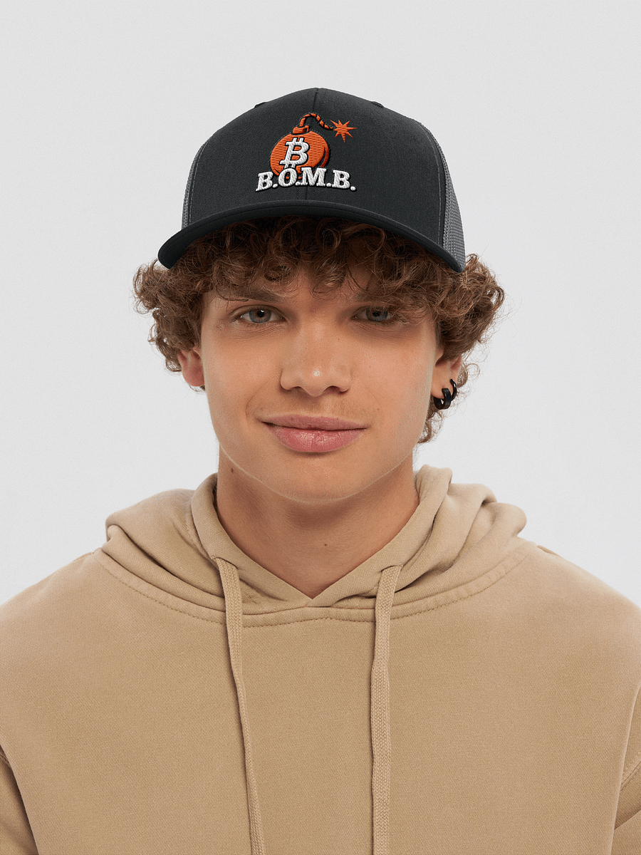 B.O.M.B. Bitcoin On My Brain! Logo Trucker product image (5)