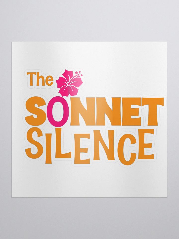TheSonnetSilence logo sticker product image (1)