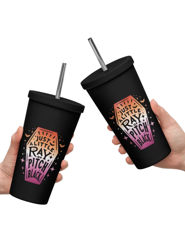 Little Ray Lesbian Flag Insulated Tumbler product image (2)