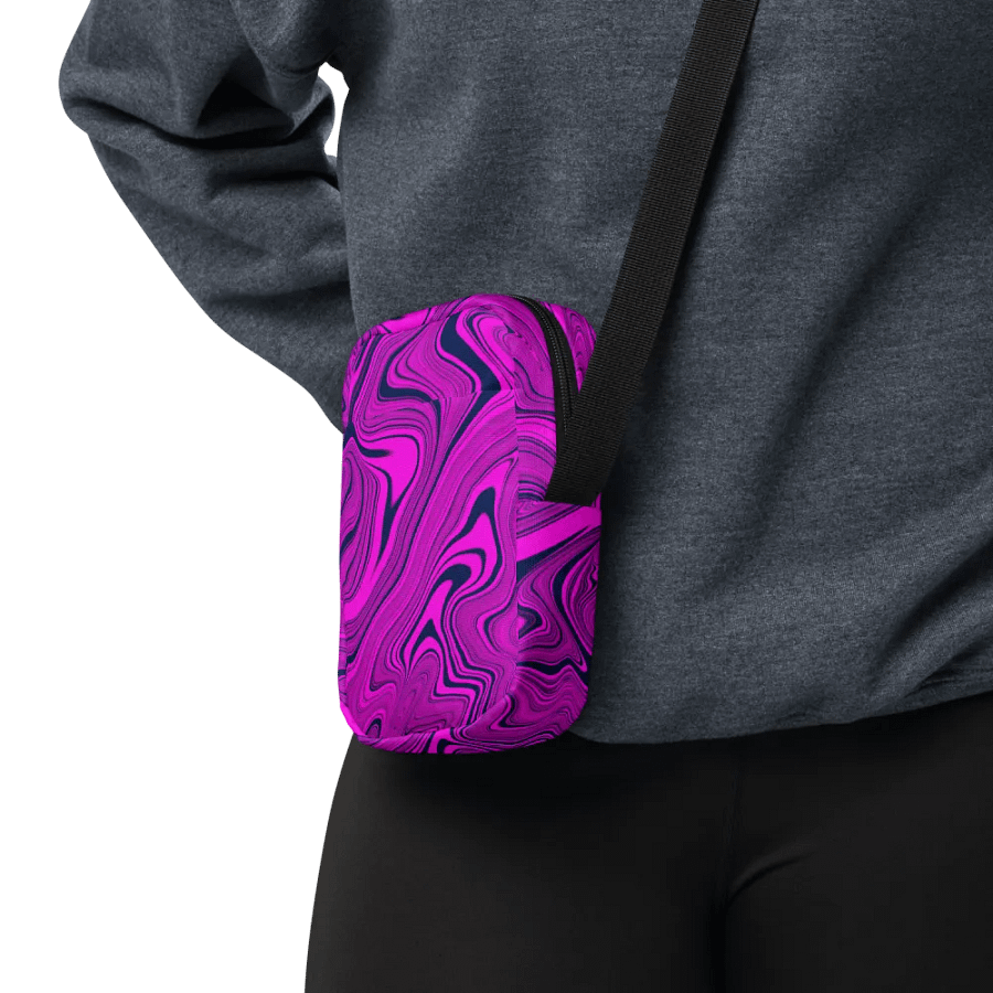 Utility Crossbody Bag - Purple Liquid Swirls product image (5)