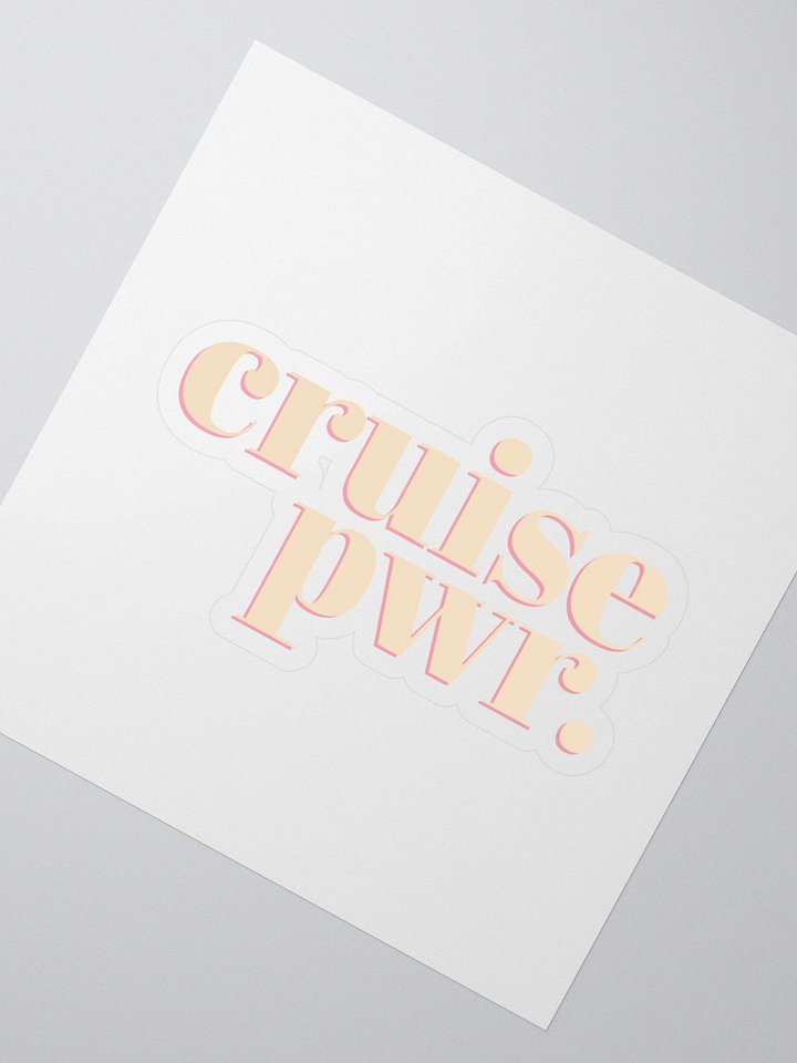 Cruise PWR Kiss Cut Stickers product image (2)