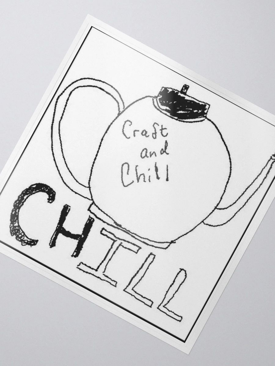 Craft and Chill sticker product image (2)
