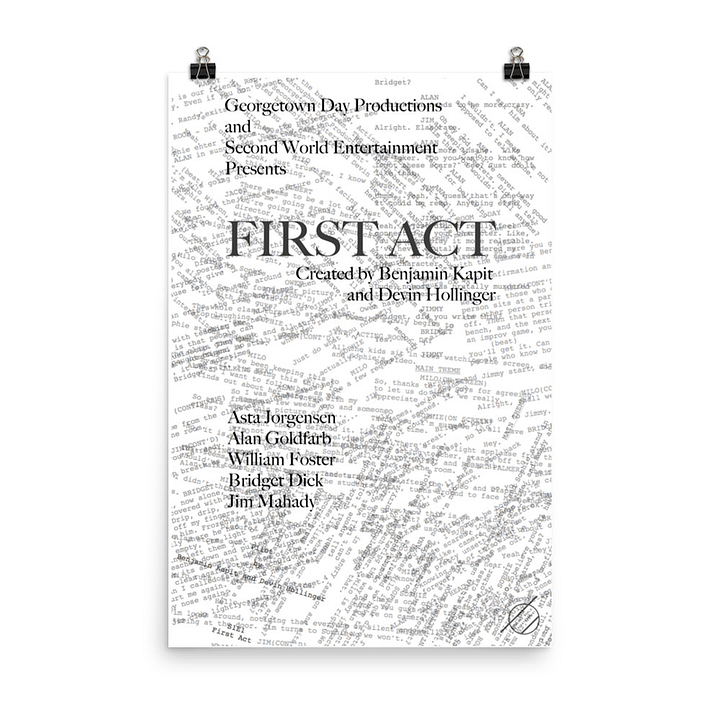 First Act Season 1 Poster product image (2)