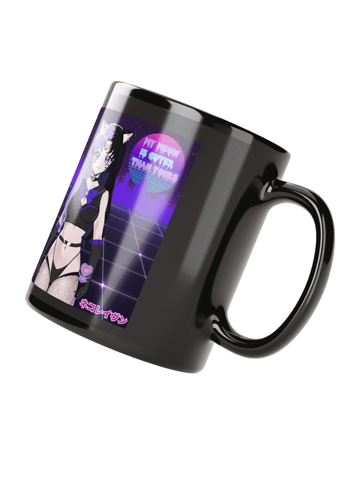 Sailor Nekowave Black Glassy Mug product image (2)