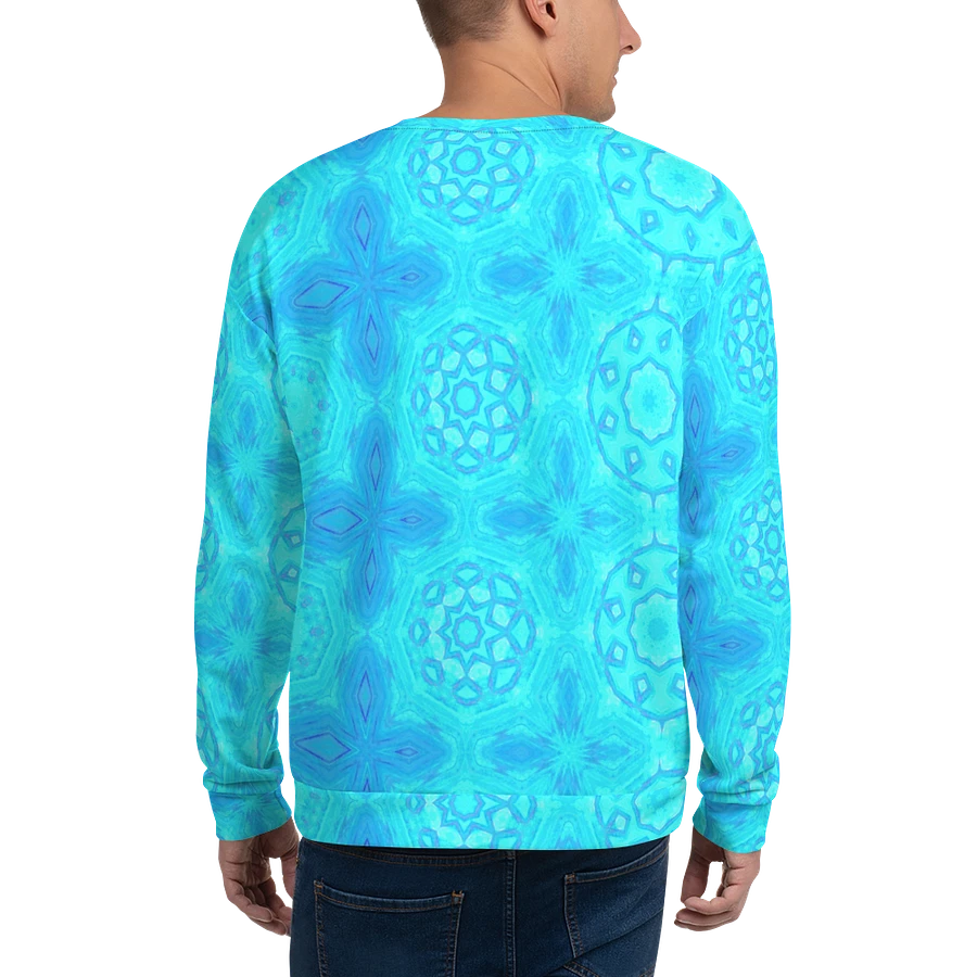 Abstract Turquoise Pattern Unisex Sweatshirt product image (2)