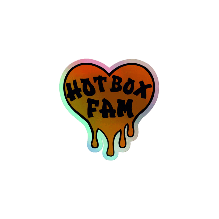 HOT BOX FAM SOLID ORANGE LOGO STICKER product image (1)