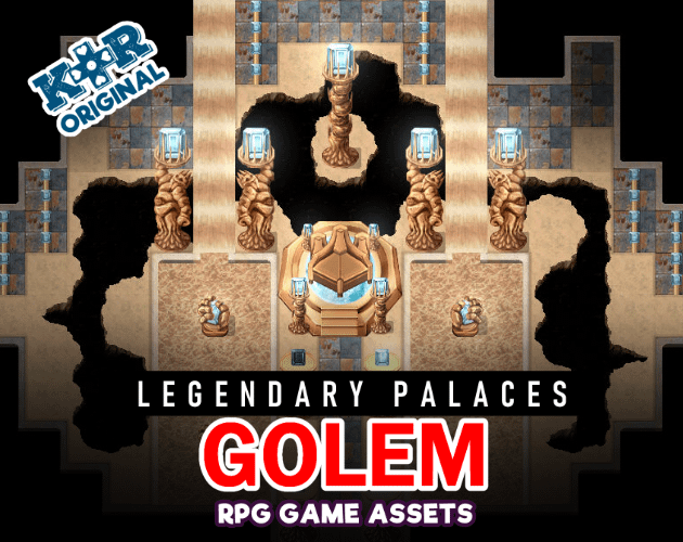 KR Legendary Palaces ~ Golem Tileset for RPGs product image (1)