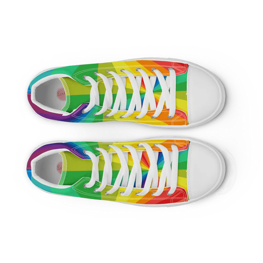 Men's Trippy Rainbow High Tops product image (6)