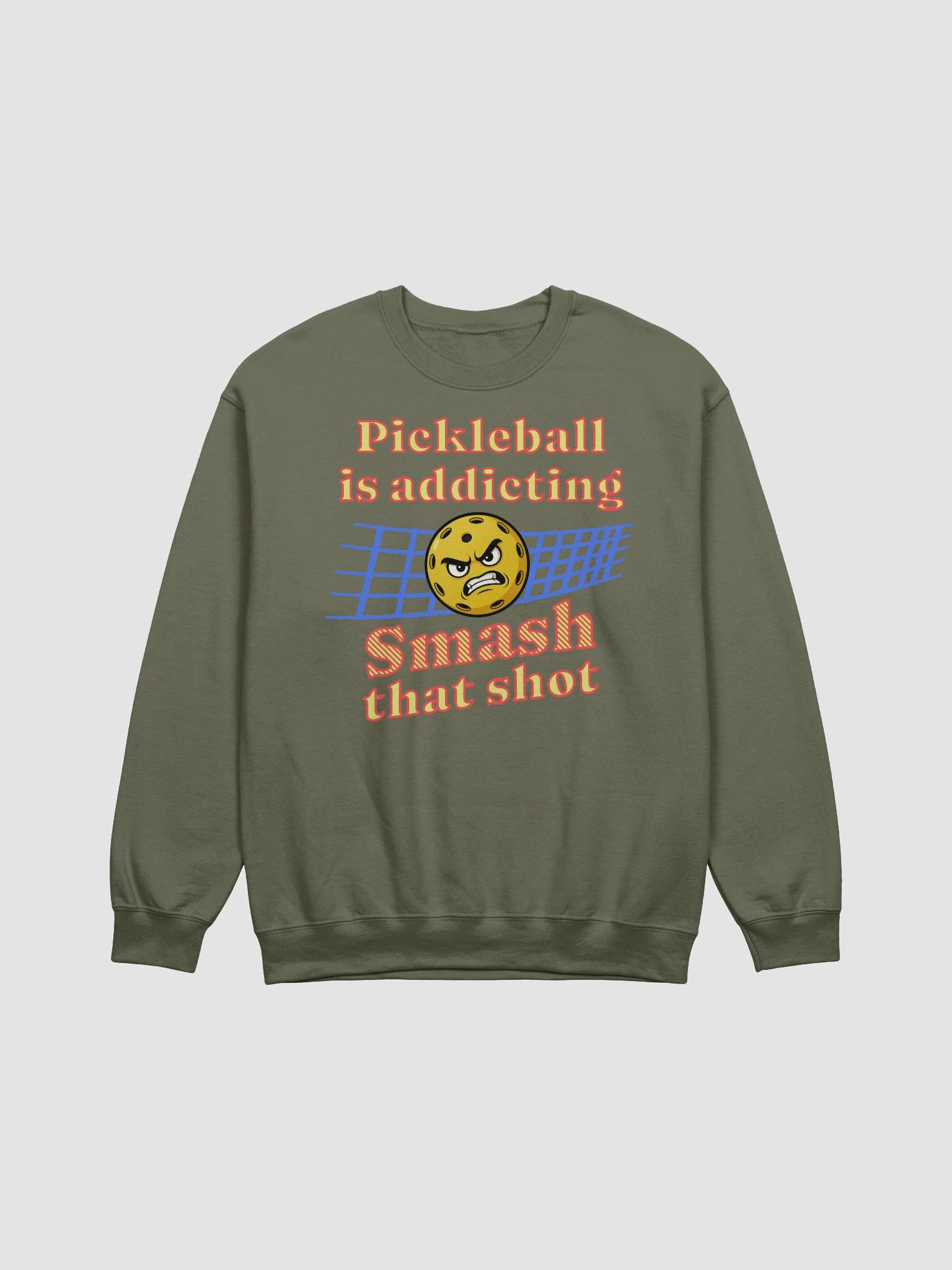 Pickleball Is Addicting Smash That Shot Crewneck Sweatshirt product image (11)