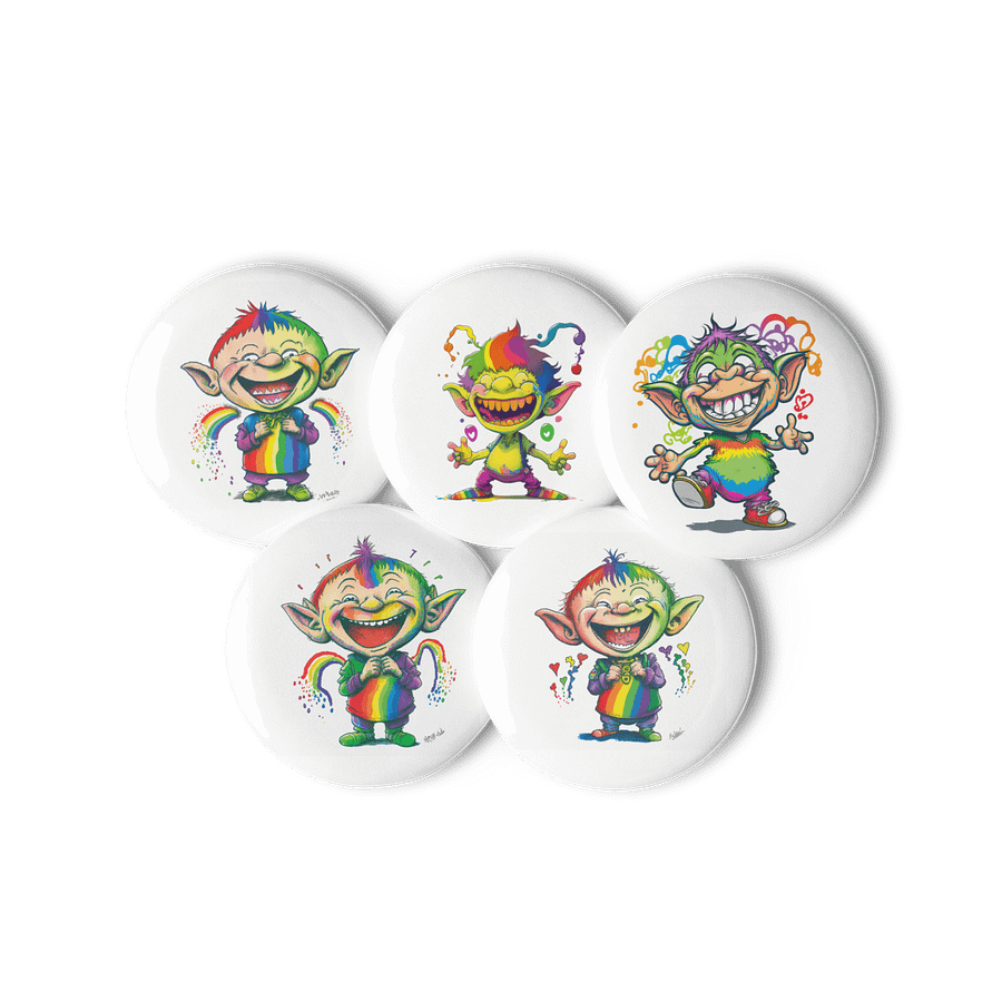 Rainbow Imp Characters Set of Pins (5) product image (3)