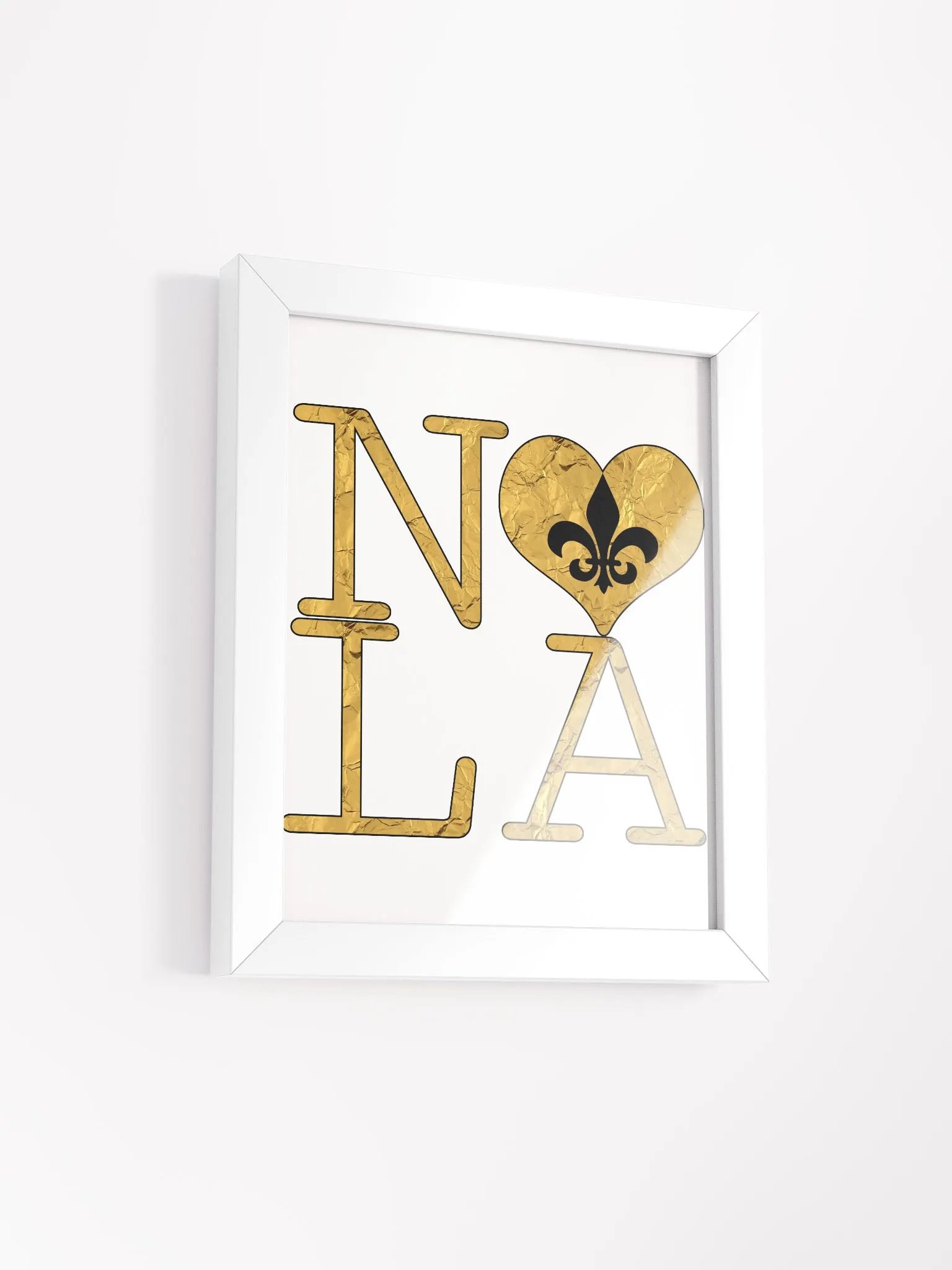 I LOVE NOLA **BIGSHOT POSTER** (GOLD WRAP FULL w/ OUTLINE) product image (2)