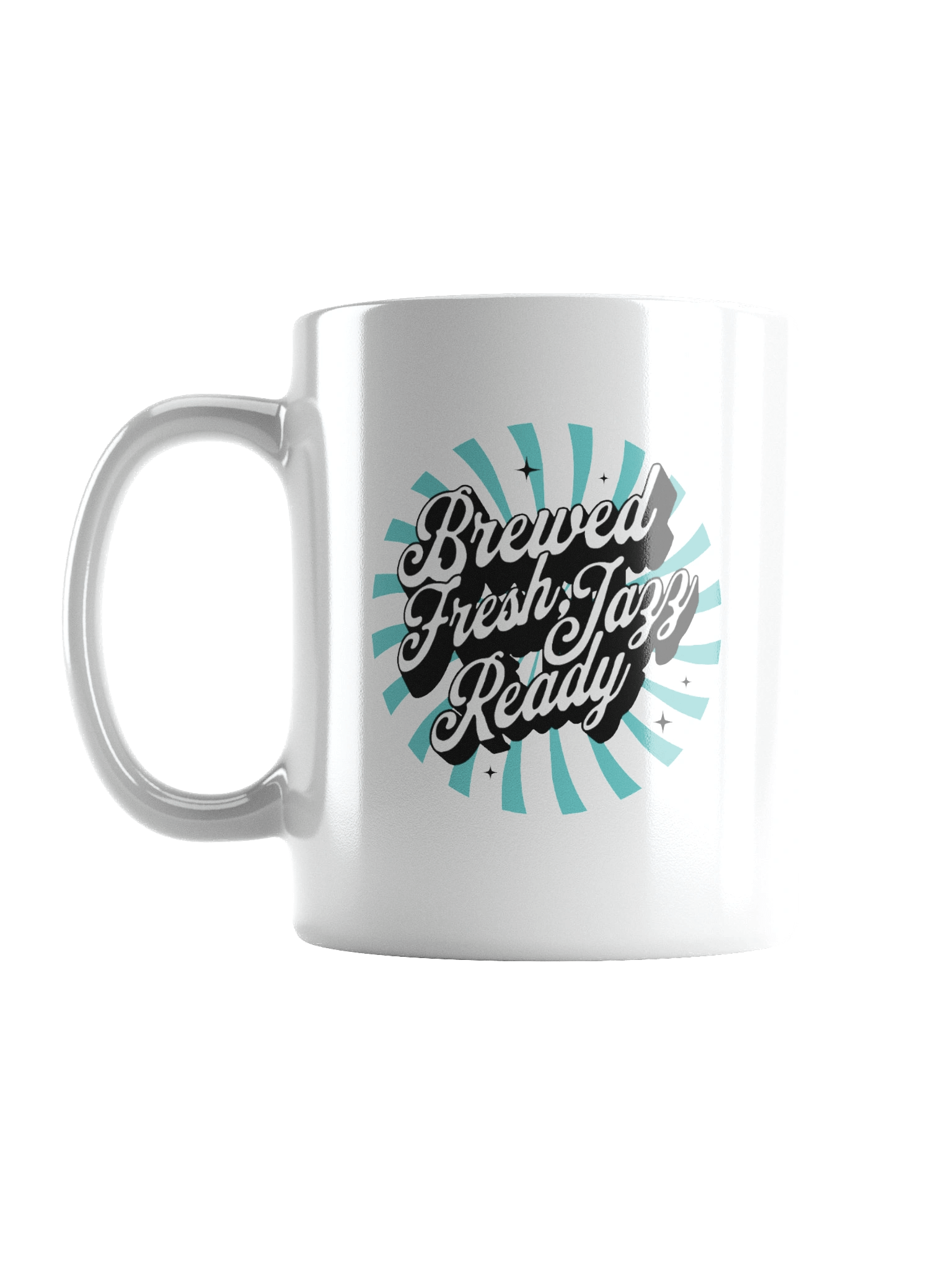 Brewed Fresh, Jazz Ready – Vintage Coffee Mug product image (1)