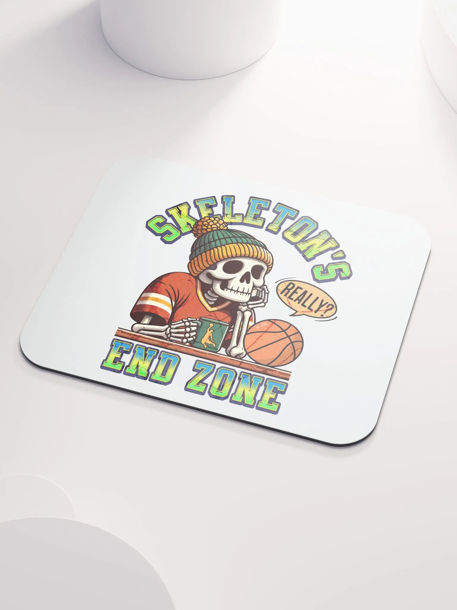 Skeletons End Zone Basketball Mouse Pad product image (3)