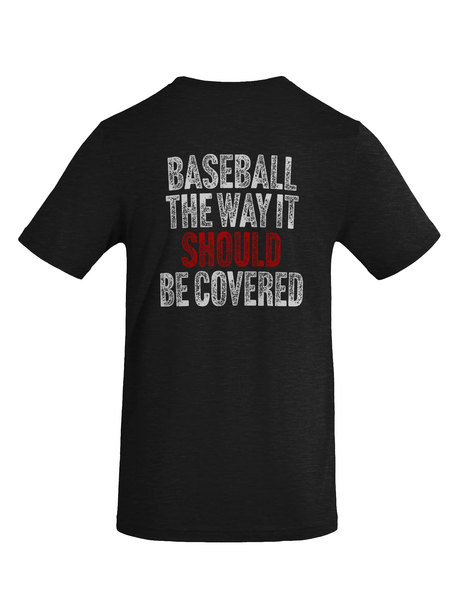 Baseball The Way It Should Be Covered Black T-Shirt product image (2)