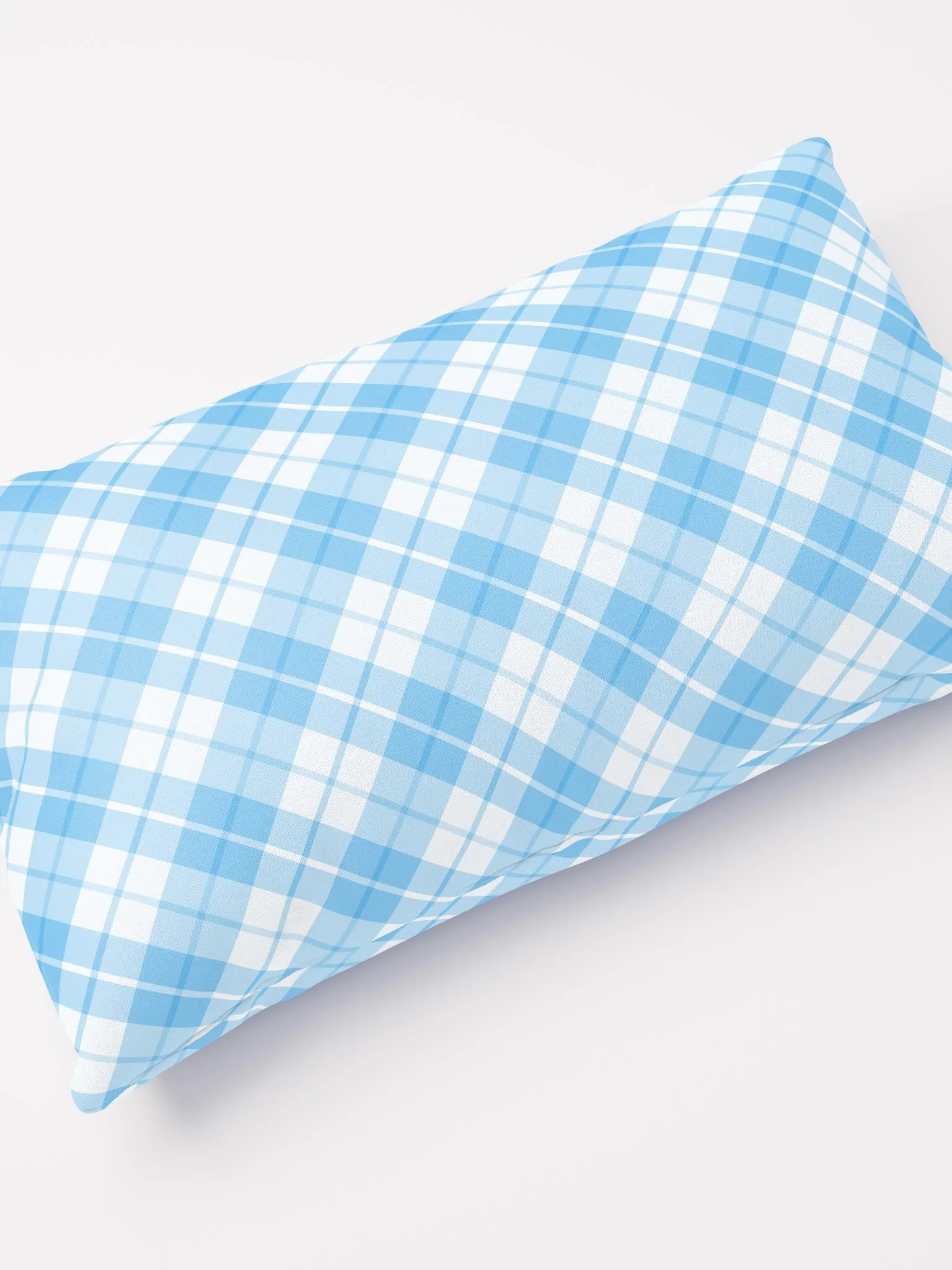 Blue/White Check Plaid Pillow product image (4)
