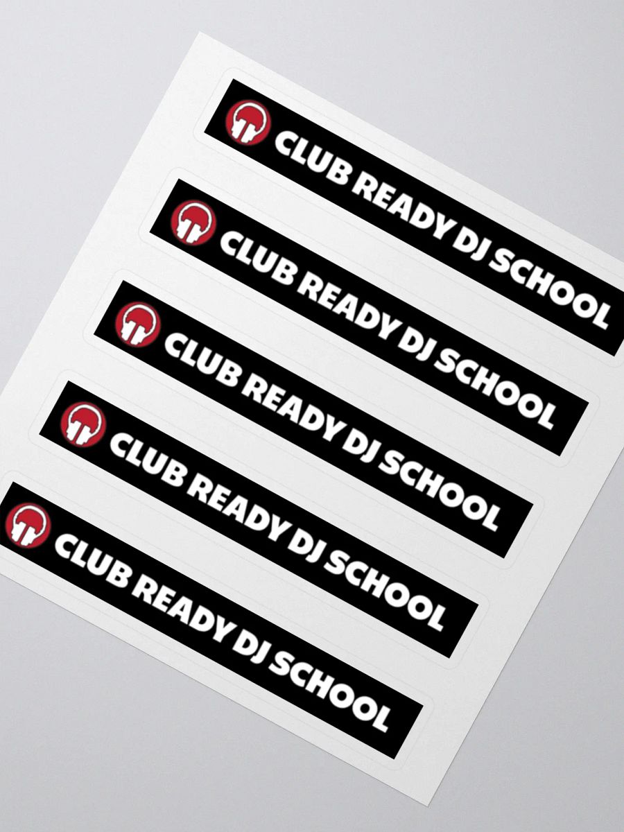 Club Ready DJ School Kiss Cut Stickers product image (2)
