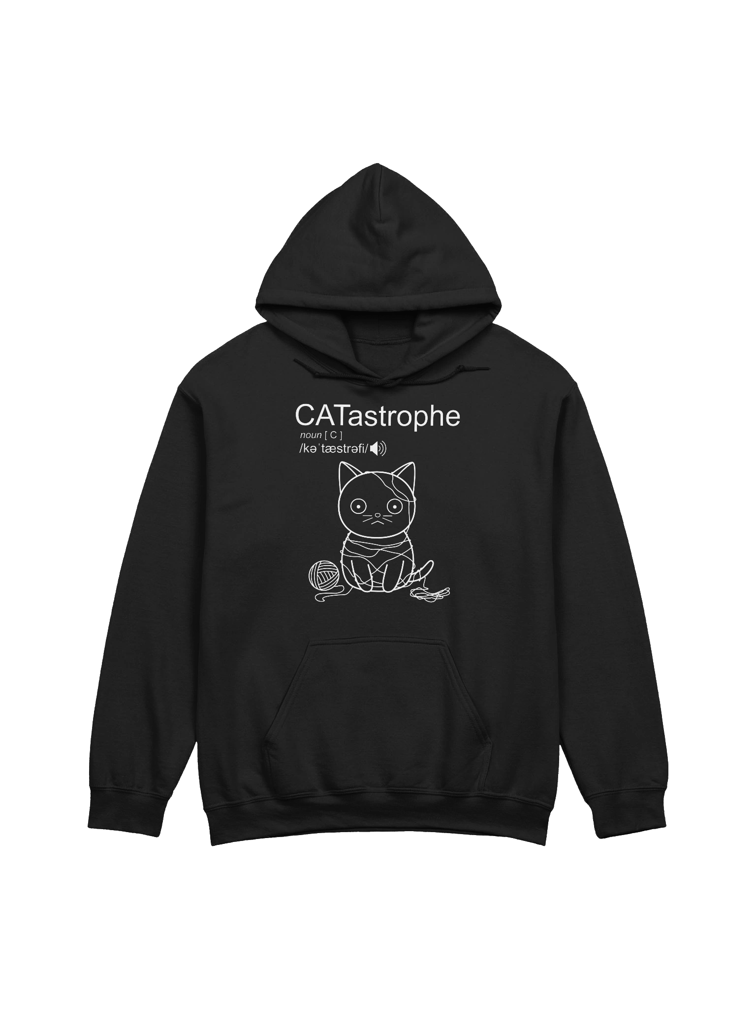 CATastrophe (Cat with Yarn) - Unisex Adult Hoodie product image (3)