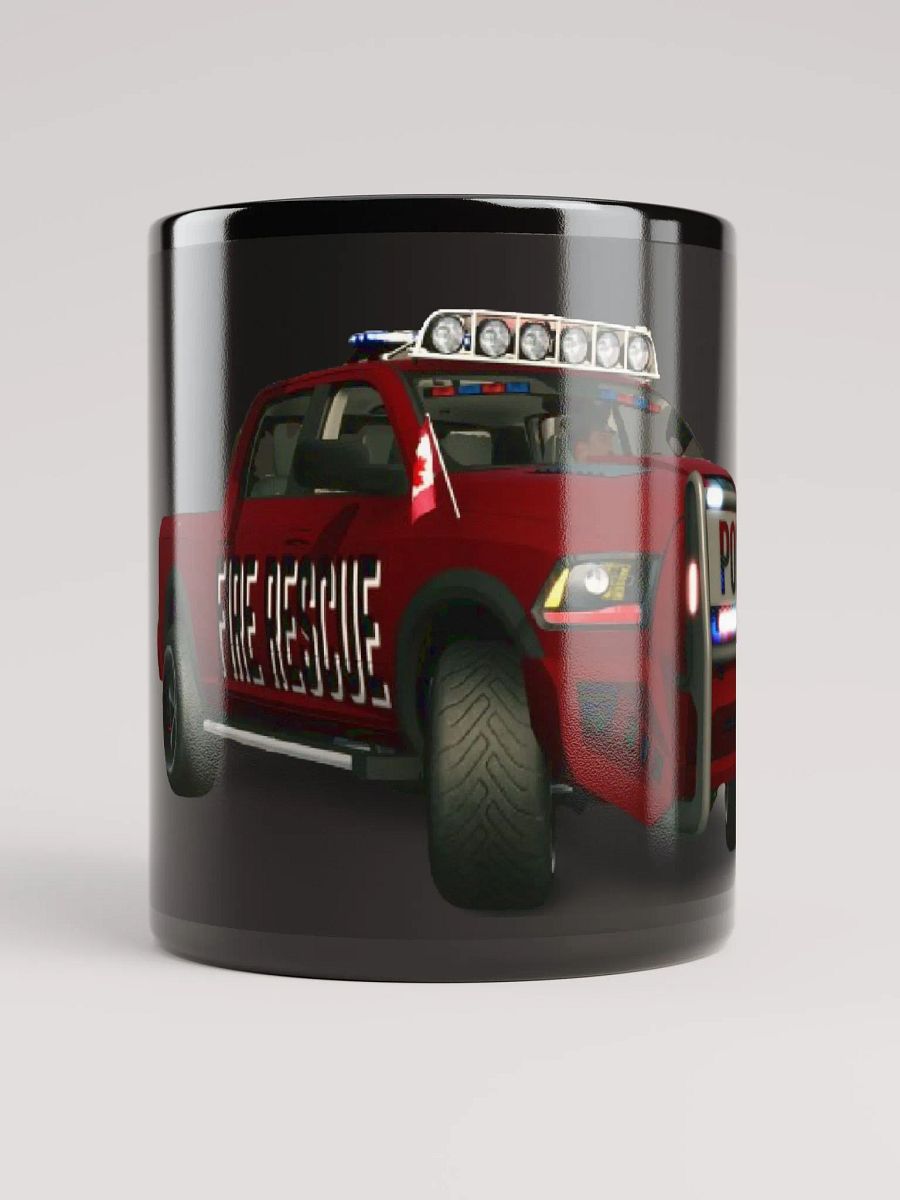 Fire Rescue & Police Pickup Truck Mug product image (9)