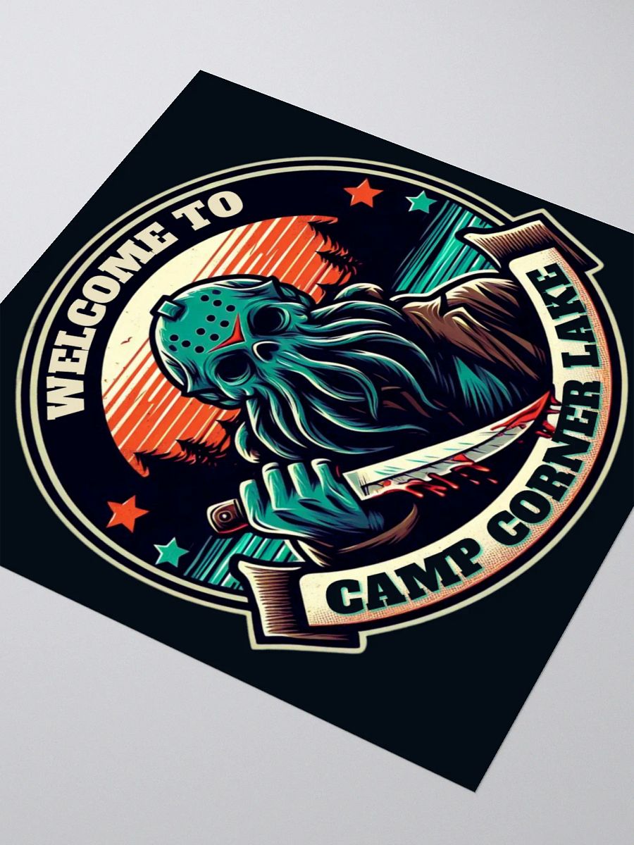 Welcome to Camp Corner Lake Sticker product image (3)