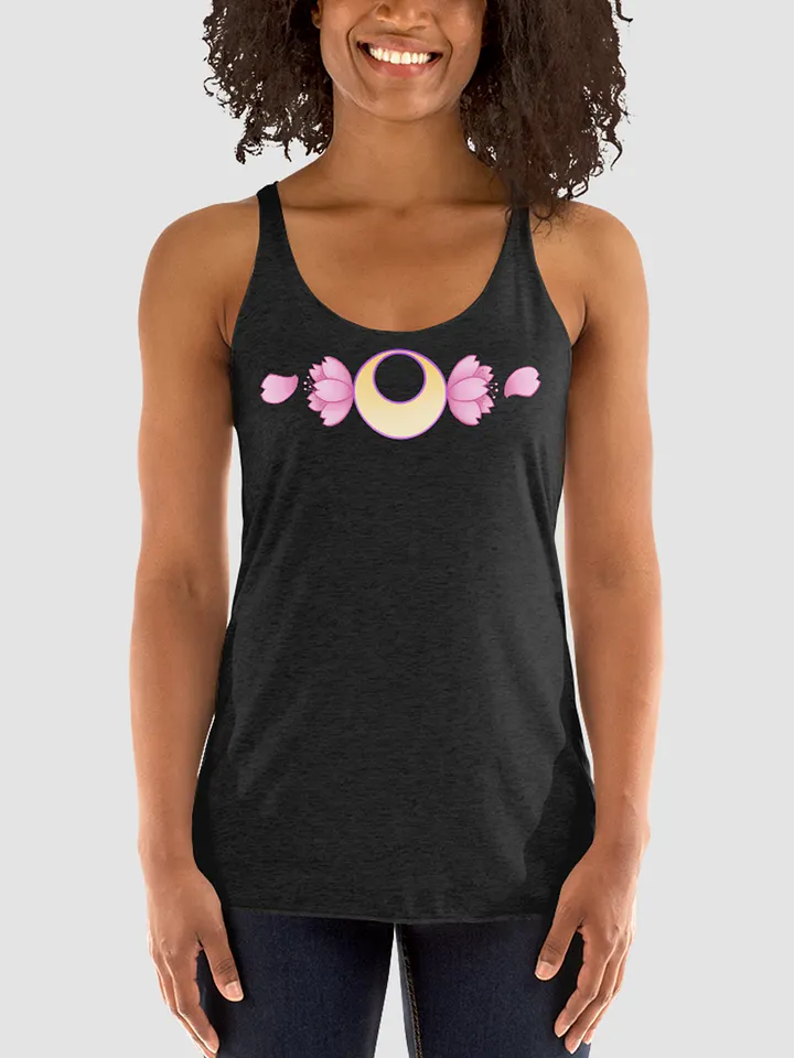 Moonie Blossom Triblend Racerback Tank product image (1)