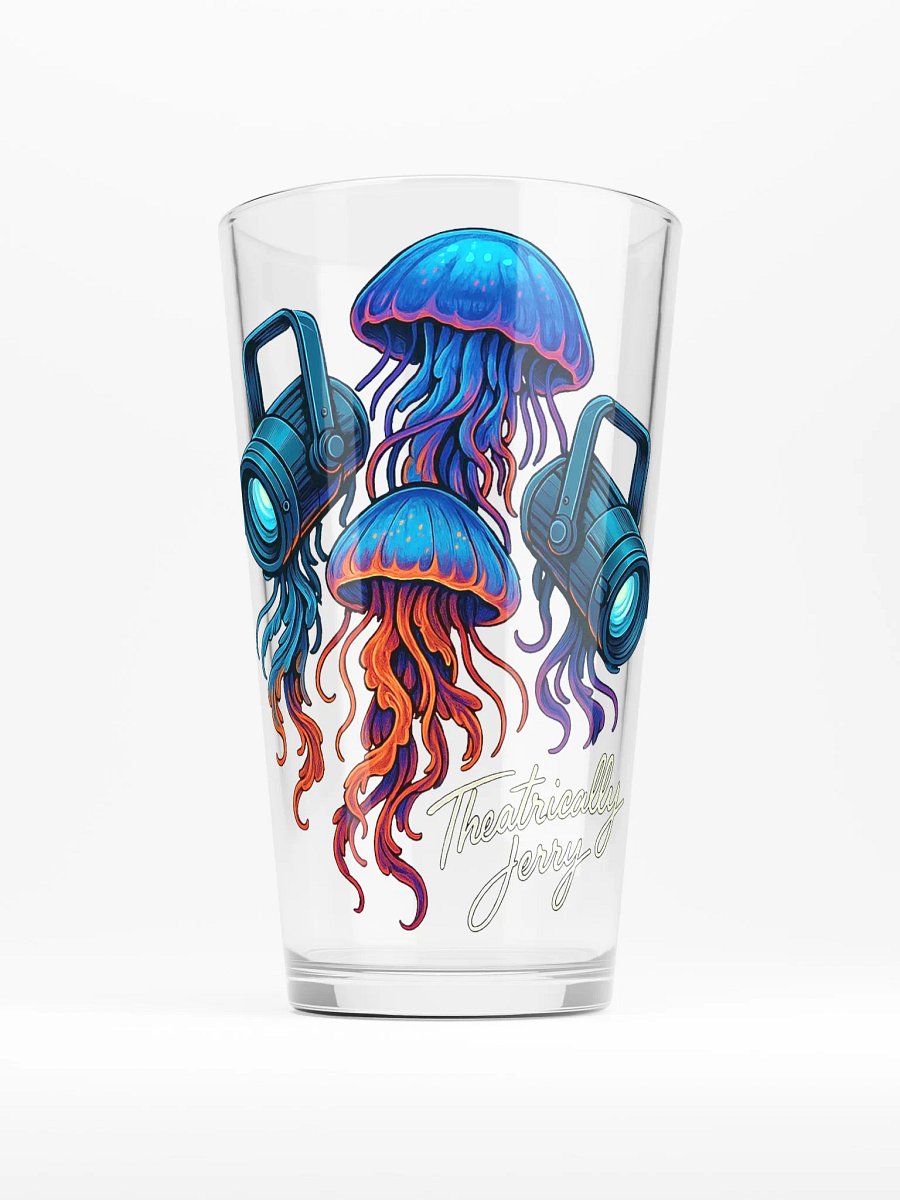 Limited Edition: Theatrically Jerry Signed "Aquatica Illumi-Jellies" Glass Pint Glass product image (1)