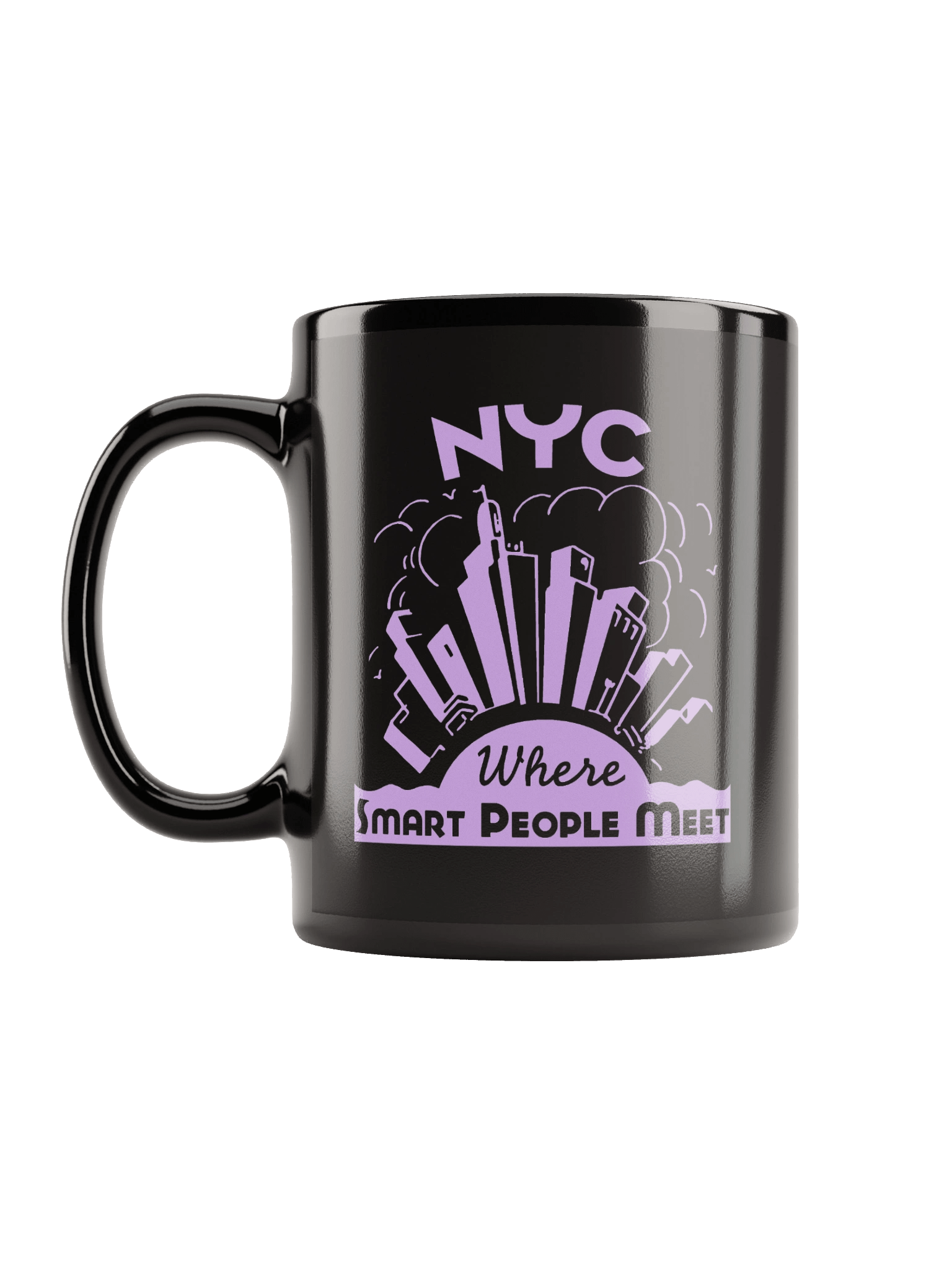 'NYC Smart' Black Mug product image (1)