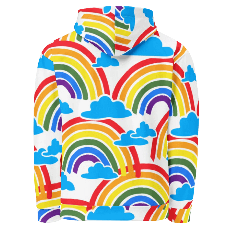 Whimsical Rainbow Clouds Unisex Hoodie product image (3)