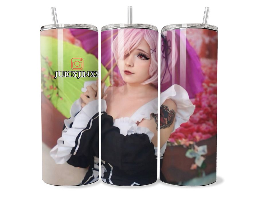 Re:Zero - Ram Cosplay Tumbler featuring JuicyJinxs - 20oz Stainless Steel product image (1)