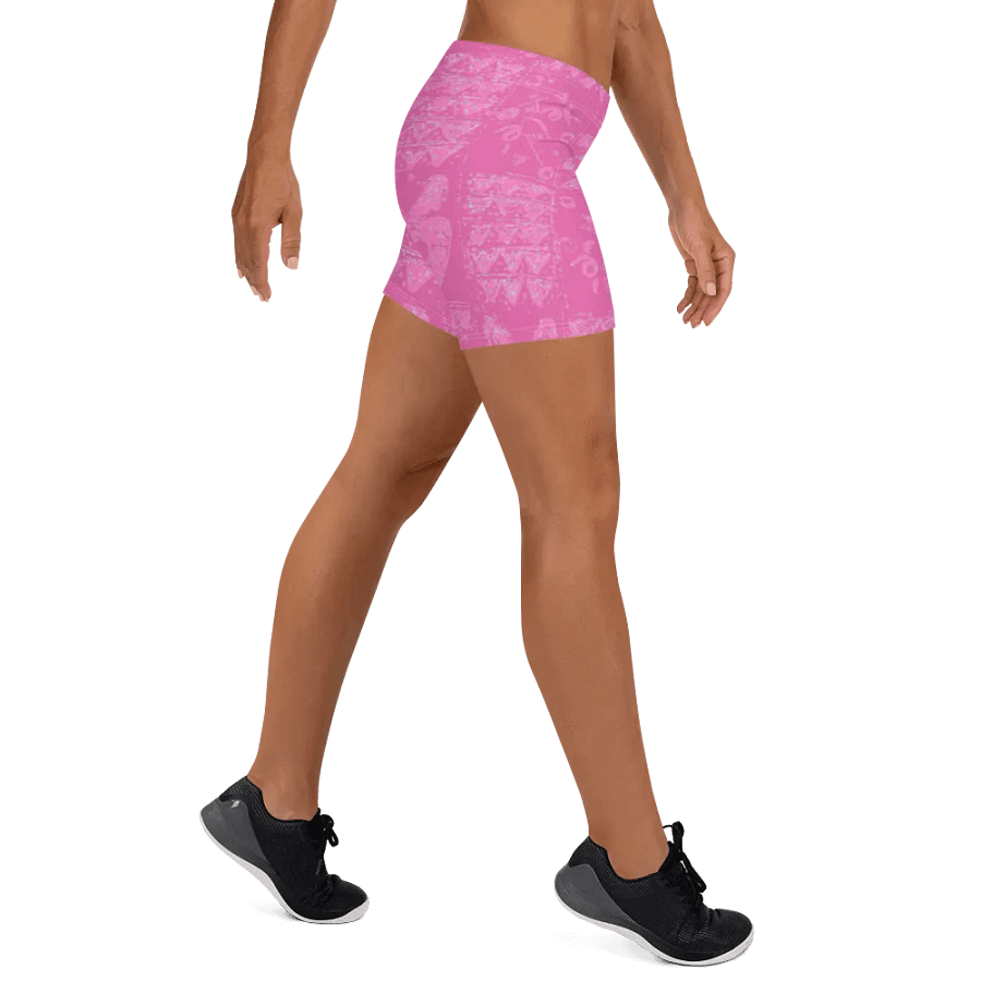 Pink and Light Blue Unity Print Shorts product image (10)